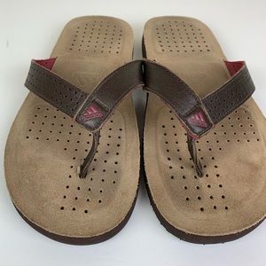 adidas leather flip flops
